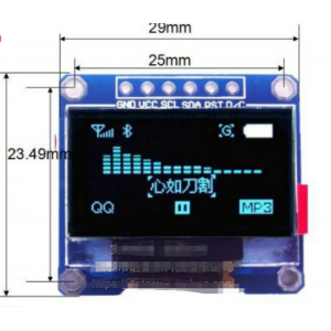 HS3802 6Pin 0.96 Inch IIC/SPI Serial 128x64 OLED Display Module