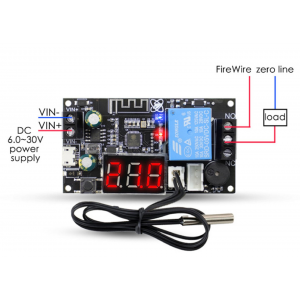 HS4364 WIFI Remote Thermostat High Precision Temperature Controller Module Cooling and Heating APP Temperature Collection XY-WFTX