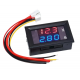 HR0353 100V 10A Voltmeter Ammeter Blue + Red LED Amp