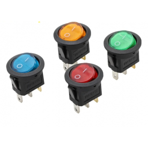 HS5063 KCD1 Rocker Switch 20mm with light 3Pin 2position 220v 