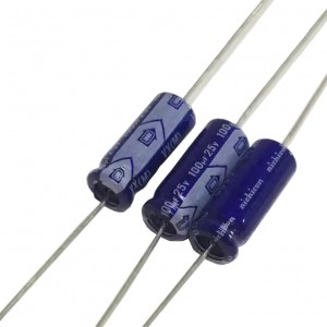 HS5242 50PCS 25V 100UF axial electrolytic capacitor 6*16mm