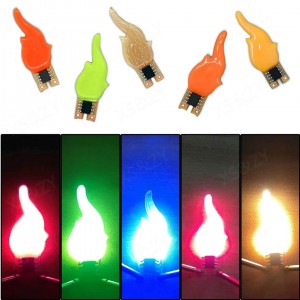 HS5772 3V Led Cob Flash Candles Edison Flame