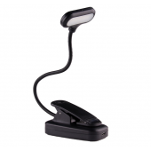 HS6092 3AAA Battery-operated reading lamp with book clip