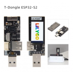 HS6275 TTGO T-Dongle ESP32-S2 Wireless WIFI Module 1.14 Inch LCD Display Development Board OTG Male Female Interface Support TF Card