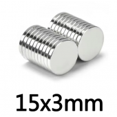 HS6292 D15x3 mm Magnet  100pcs