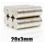 HS6293 D20x3 mm Magnet  100pcs