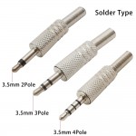 HS6298 3.5mm 2Pole/3Pole/4Pole Audio Plug