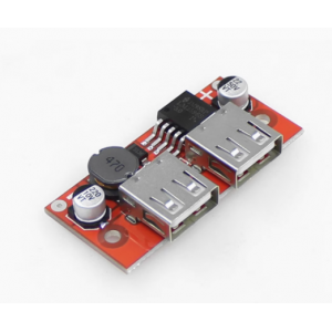 HS6367 5V Step Down LM2596 Dual USB DC To DC Step Down Buck Converter