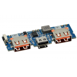 HS6381 Lithium Battery Charger Board LED Dual USB 5V 2.4A Micro/Type-C USB Mobile Power Bank 18650 Charging Module