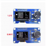 HS6396 0.96/1.3 inch white oled display screen combined with EC11 rotary encoder module IIC interface for arduino