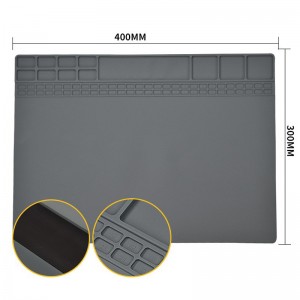 HS6454 Heat Resistant Magnetic Silicone mat for repair 300x400mm TE-611