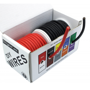 HS6511 Red + Black Hook UP Silicon Wire Kit 12AWG-30AWG