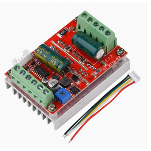 HS6659 DC 6-60V 16A 400W 3 Phases Hall Brushless Motor Controller Board BLDC PWM PLC Driver Module With Forward/Reverse/Brake Function