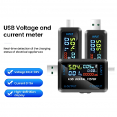 HS6662  Voltage Meters Current Voltage Capacity Battery Tester USB Volt Current Voltage Doctor Charger Capacity Tester Meter Power Bank