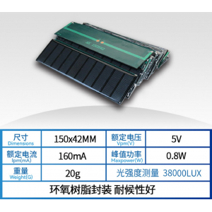 HS6738 150*42mm 5v 160ma Solar Panel