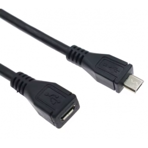 HS6753 Micro USB Extension Cable 0.3M (Male - Female)