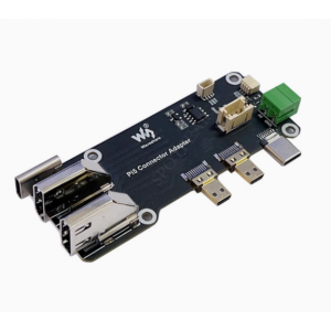 HS6799 Raspberry Pi 5/4B Adapter Micro HDMI to HDMI 4K All Ports To Pi's USB Side Adapter Board HAT for PI5