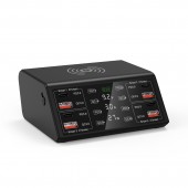 HS6983 100W USB Charging Station with Wireless Charging 